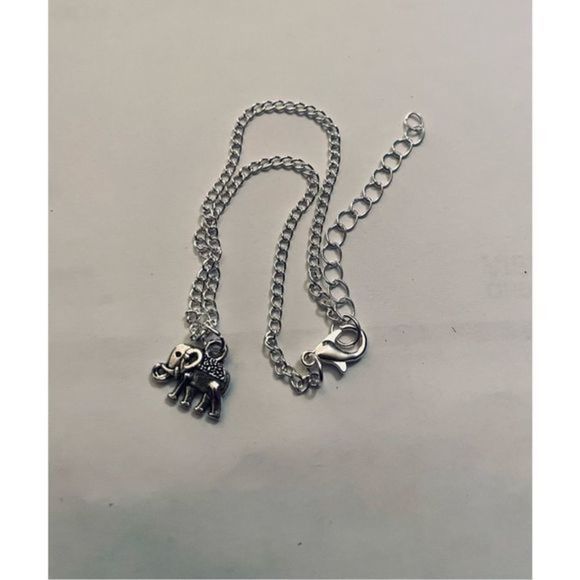 Silver ELEPHANT BRACELET OR ANKLET - Picture 3 of 4